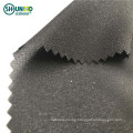 Best service enzyme wash 100 polyester 30gsm low stretch woven fusible interlining fabric fusible 1/1 structure / high quality